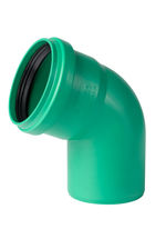 Codo macho-hembra 67,5° con junta elástica PP-MD Ostendorf/Crearplast-KG 2000, DN/OD 110 mm